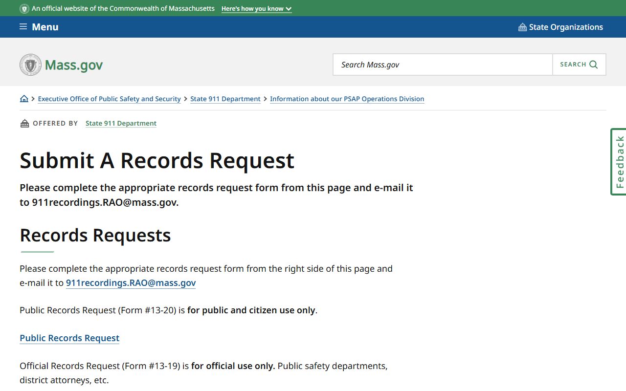 public records request New Bedford traffic court records